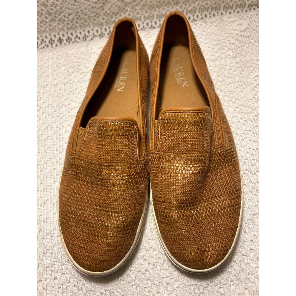 Women’s Ralph Lauren Brown Tread Casual Slip-on Tennis,  Janis SZ 8.5